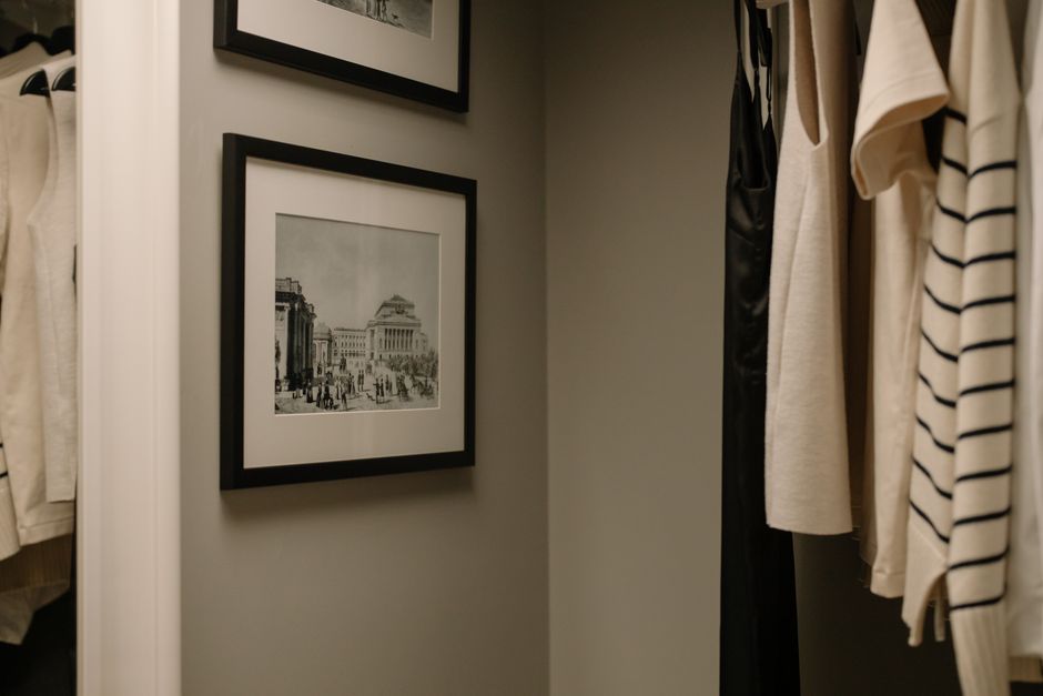 Linen Shelf with layered natural textures — home · Organization