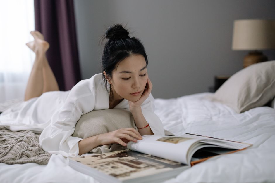 Reading-Before-Bed Ritual during a morning transition — wellness · Sleep