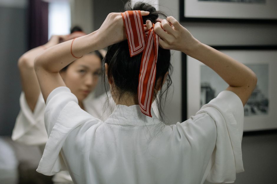 Silk Scarf Styling for a no-spend day — lifestyle · Fashion