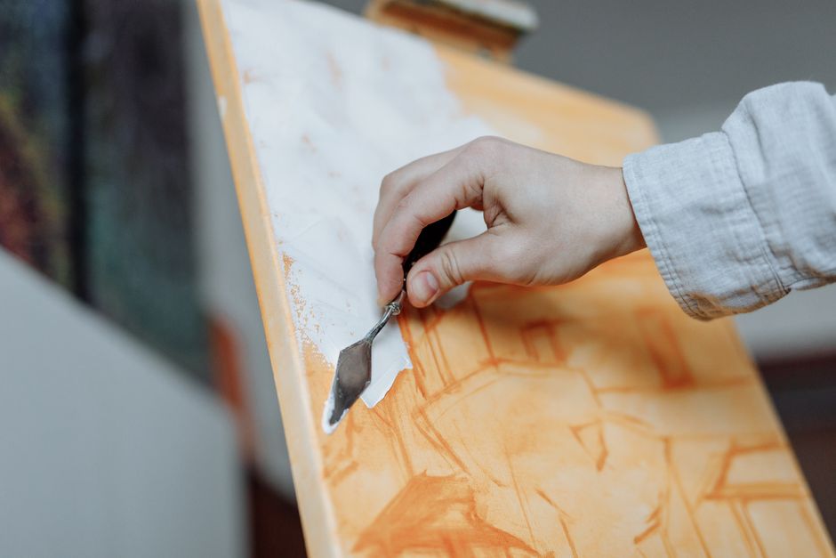 Palette-Knife Landscape for things new purpose — diy-creativity · Art & Painting