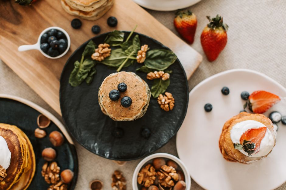 Blueberry Oat Pancakes for slow weekend mornings — food · Breakfast & Brunch
