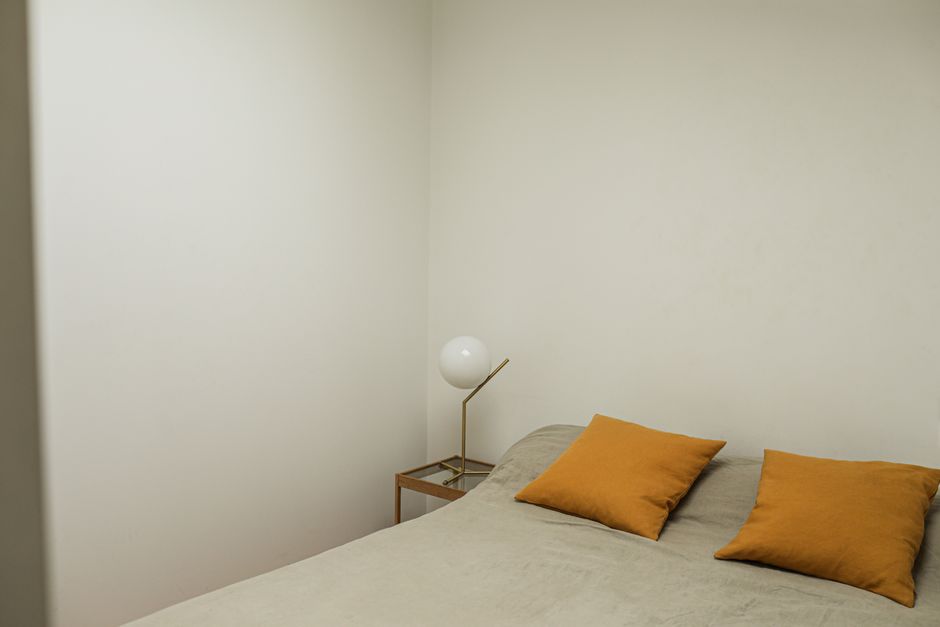 Linen Duvet using thrifted character pieces — home · Bedrooms