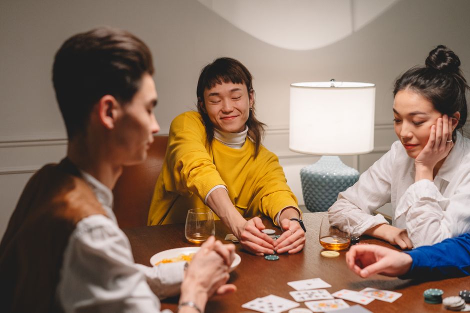 Conversation Card Table for a modern minimalist party — celebrations · Parties