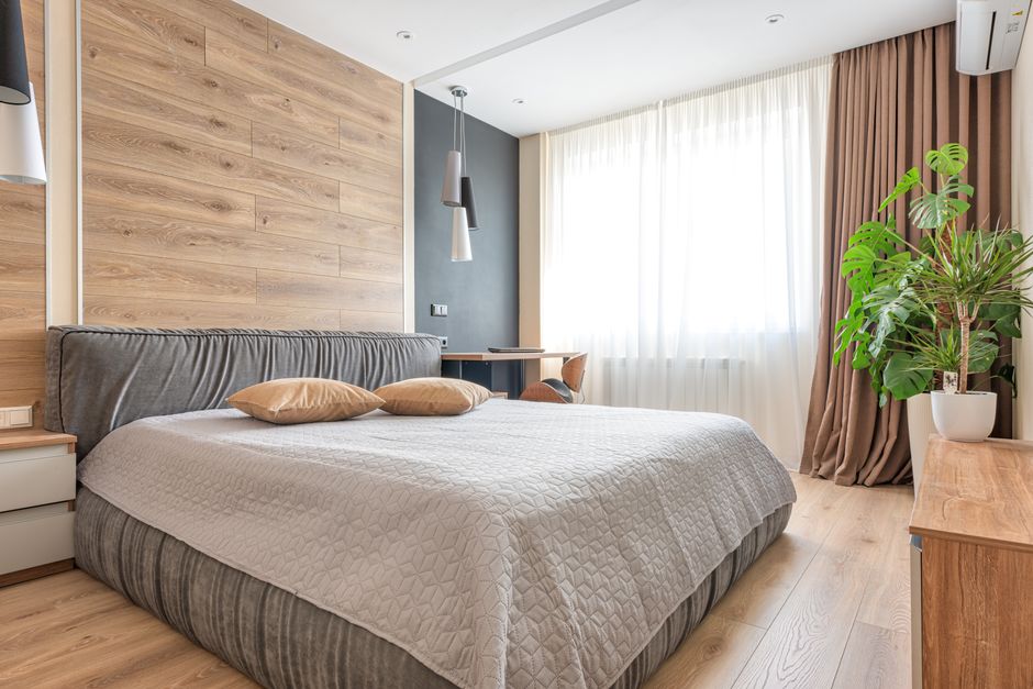 Linen Curtains for a narrow wall — home · Home Decor