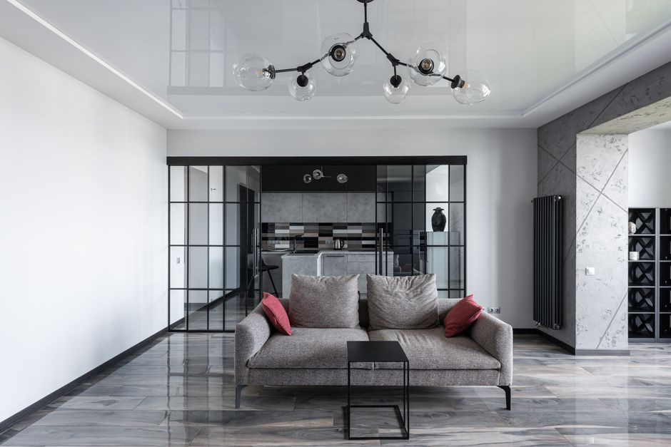 Sofa Layout using warm neutral tones — home · Living Rooms