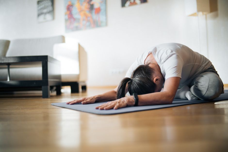 Gentle Stretch during a quiet evening — wellness · Relaxation
