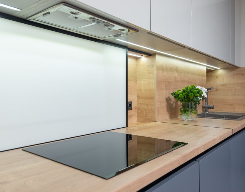 Mixed-Material Kitchen with a soft linen layer — home · Interior Design
