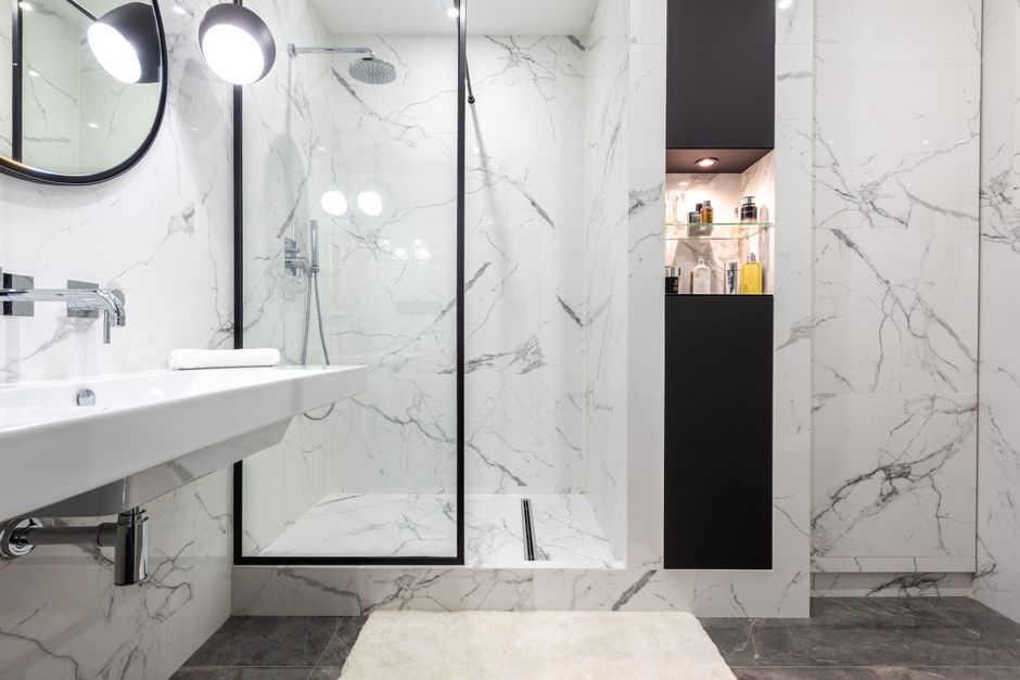 Shower Niche for a small footprint — home · Bathrooms