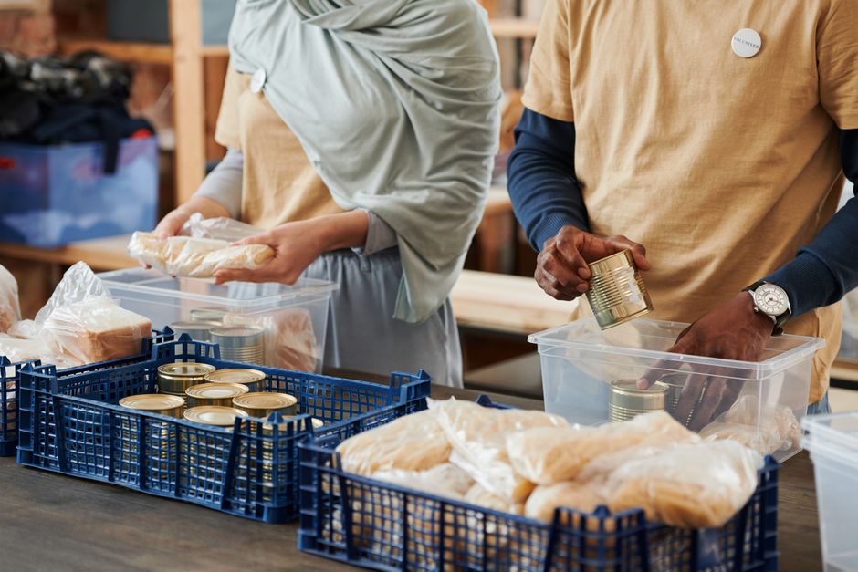 Pantry Bins with a soft linen layer — home · Organization