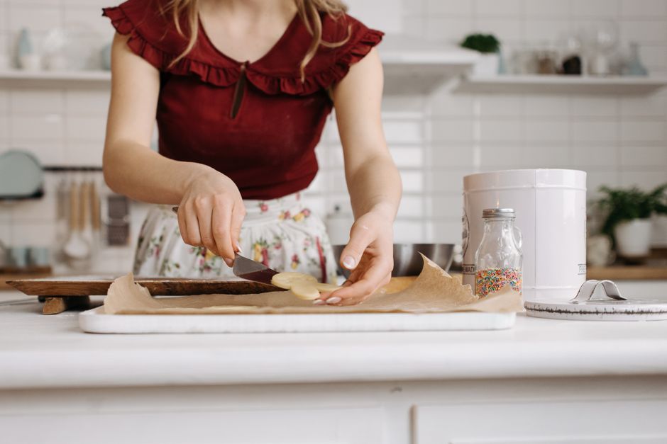 Cookie Decorating Counter with labeled serving bowls — food · Food & Hosting