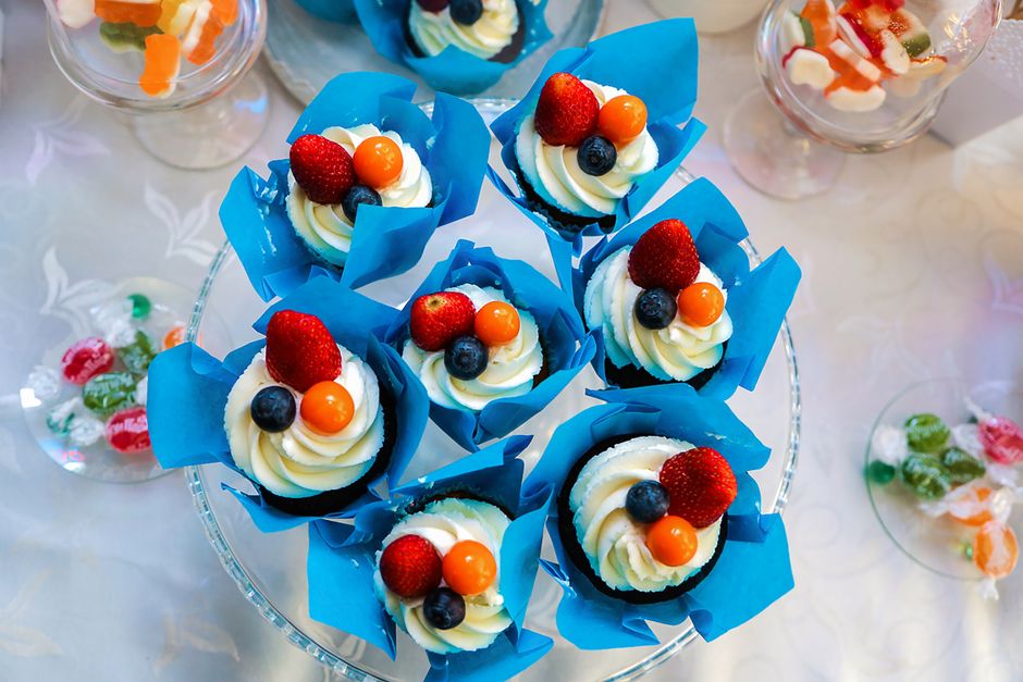 Fresh Fruit Dessert Table with a signature beverage — food · Food & Hosting