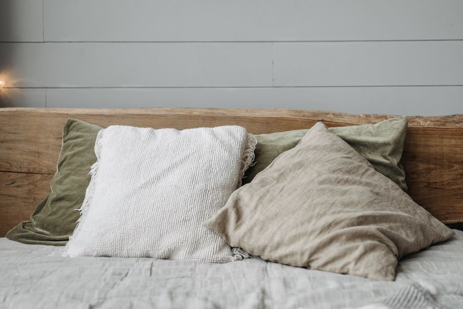 Layered Pillows with hidden everyday storage — home · Bedrooms