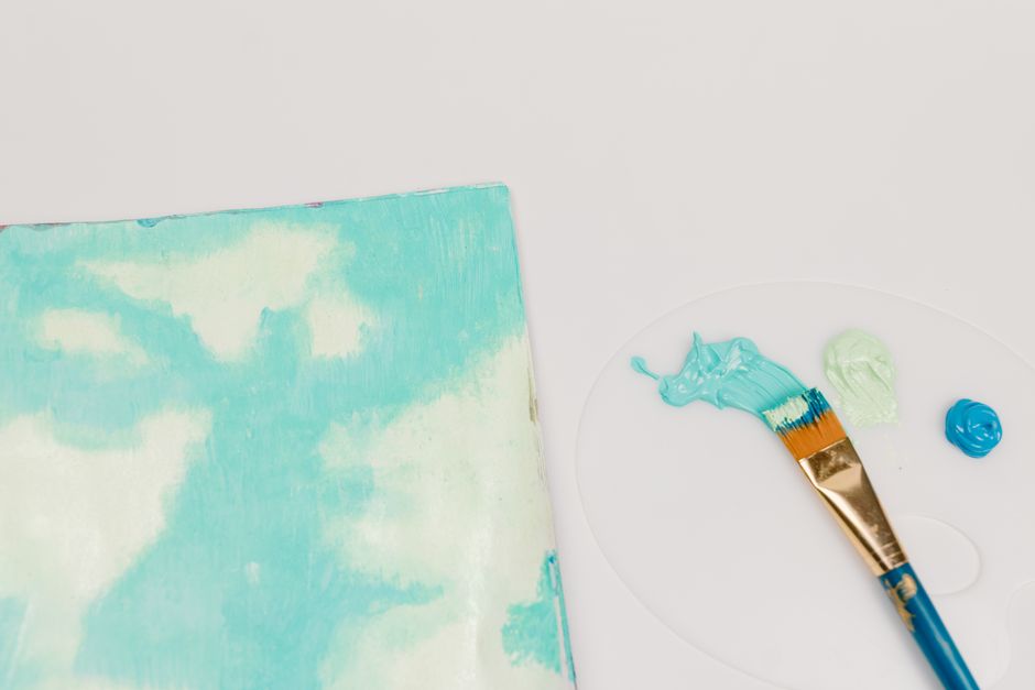 Watercolor Sky Wash with a tactile texture — diy-creativity · Art & Painting
