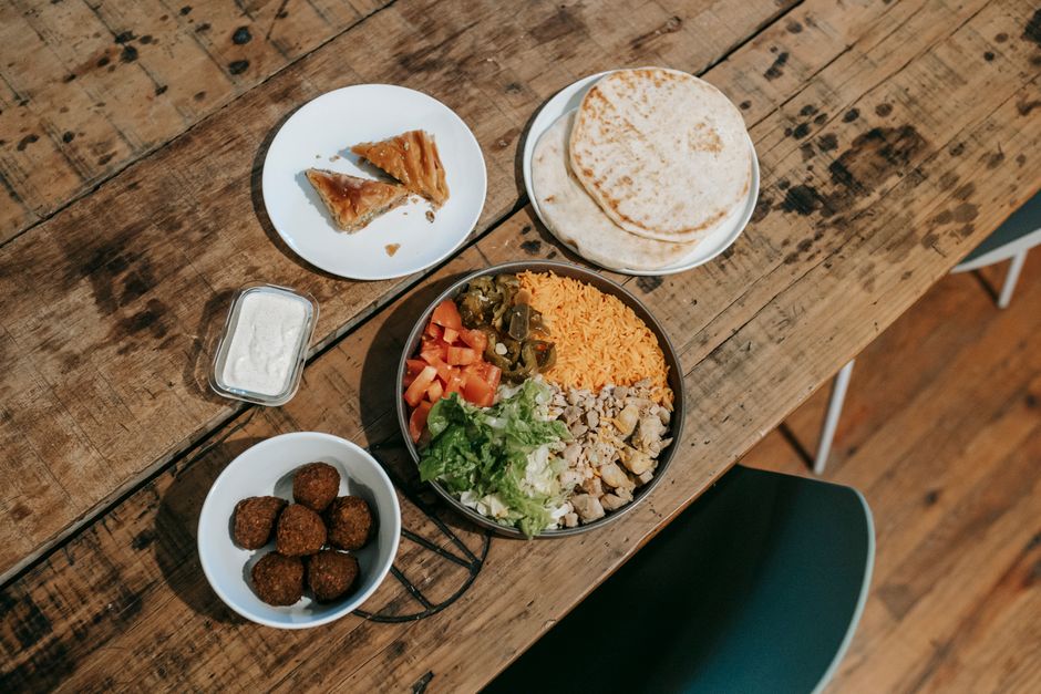 Chickpea Pita with feta and herbs — food · Lunch Ideas