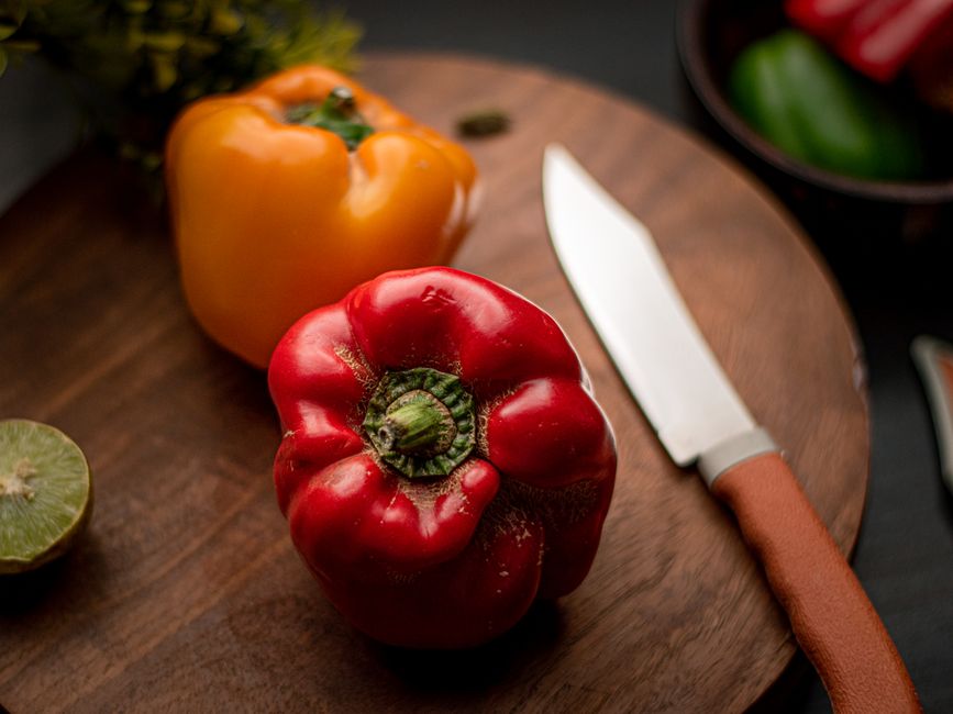 Stuffed Bell Peppers with a one-pot method — food · Dinner Ideas