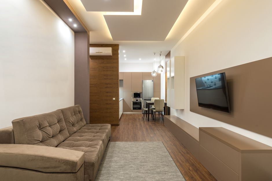 Sofa Layout with a cozy corner detail — home · Living Rooms