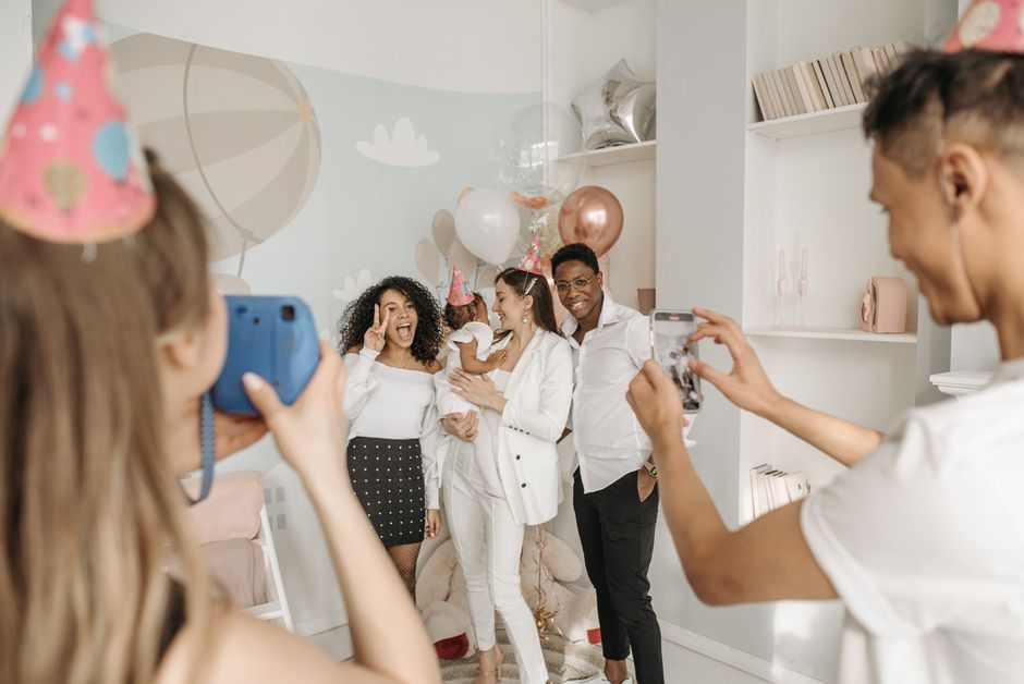 Baby-Photo Guessing Game with a playful party favor — celebrations · Baby Showers