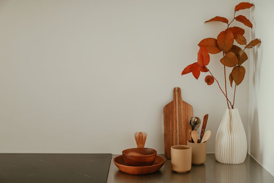 Countertop Tray with a cozy corner detail — home · Kitchens