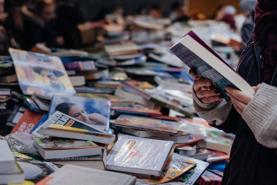 Book Swap before a meaningful conversation — lifestyle · Social Life