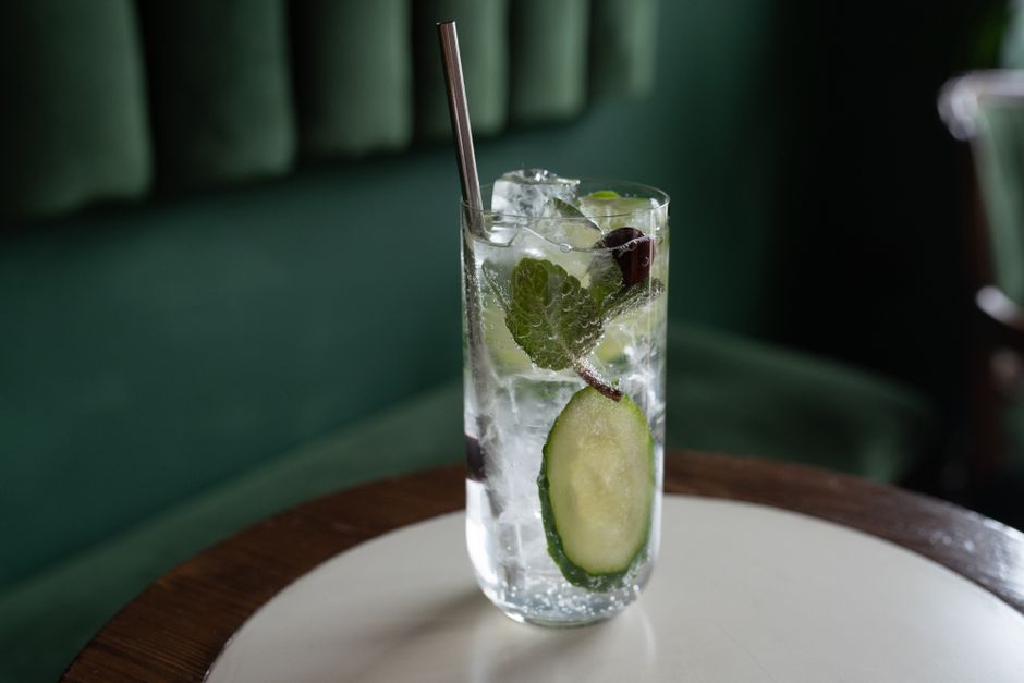 Cucumber Mint Water for iced coffee fans — food · Drinks
