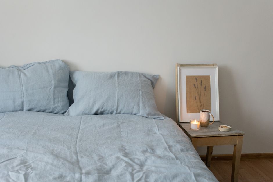 Linen Duvet for a small footprint — home · Bedrooms