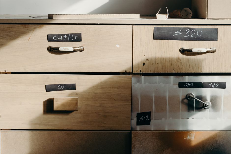 Drawer Organizer around a statement mirror — home · Kitchens