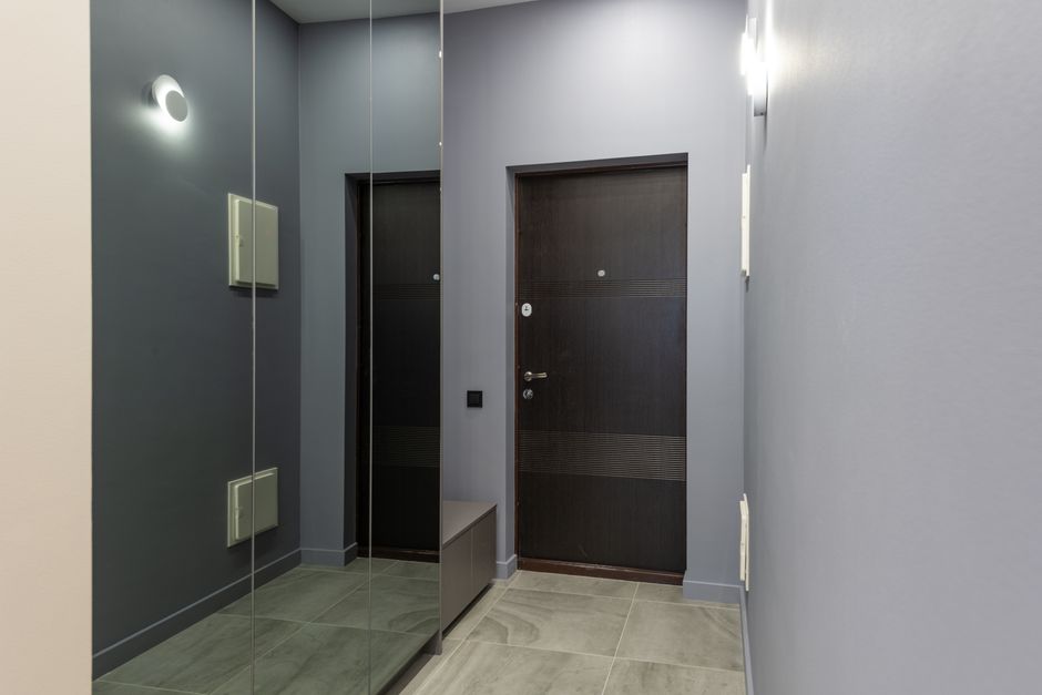 Compact Foyer with a practical focal point — home · Interior Design