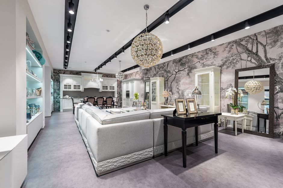 Open-Plan Zone with a soft curved silhouette — home · Interior Design