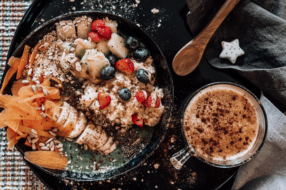 Apple Cinnamon Baked Oats with whipped cottage cheese — food · Breakfast & Brunch