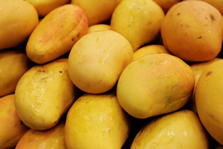 Mango Lassi with lime zest — food · Drinks