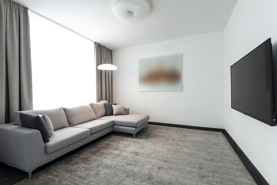 Large Rug with a vintage-modern mix — home · Living Rooms