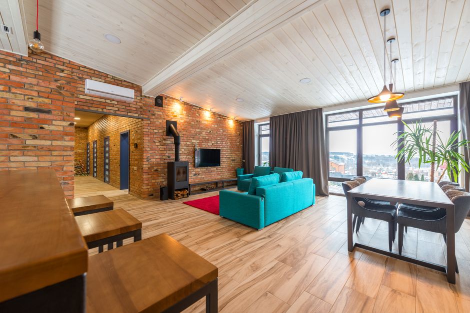Statement Ceiling using renter-friendly details — home · Interior Design