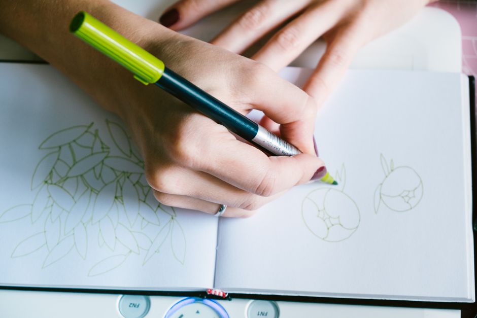 Creative Doodle with a gentle stretch — wellness · Feel-Good Activities