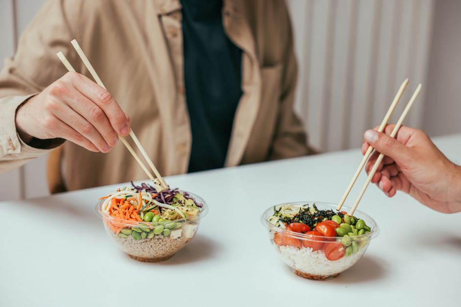 Crunchy Edamame Bowl with pesto drizzle — food · Lunch Ideas