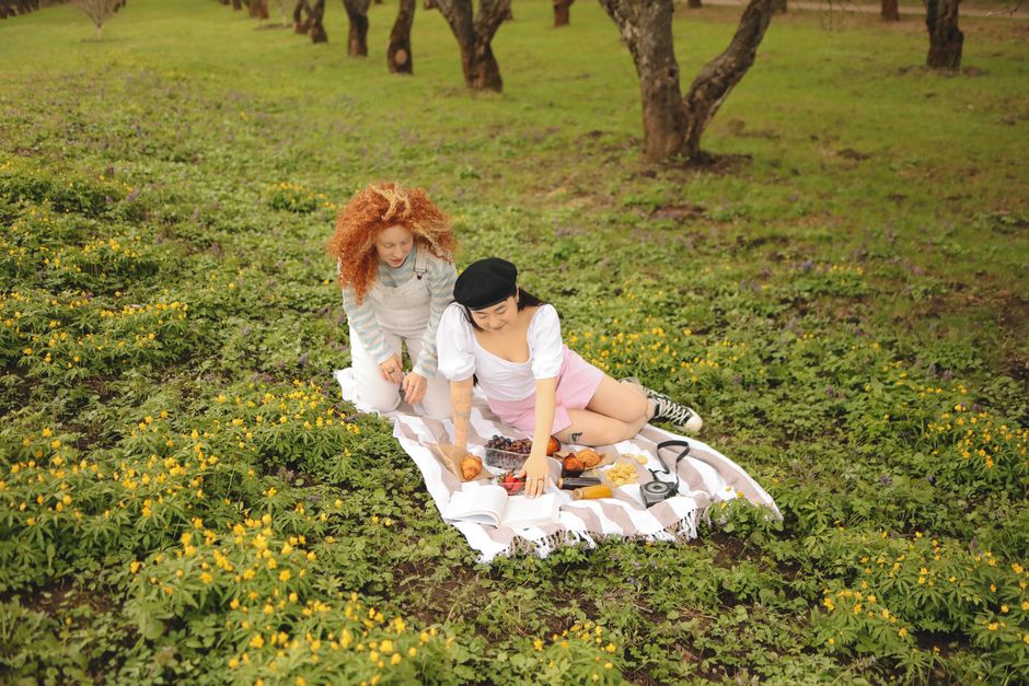 Park Picnic before a meaningful conversation — lifestyle · Dating