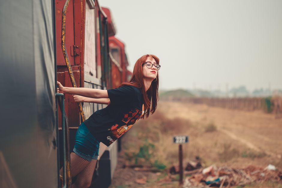 Scenic Train Ride around a local craft shop — travel · Couples Travel