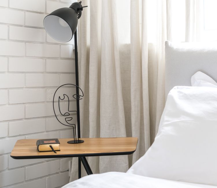 Side Table using thrifted character pieces — home · Living Rooms