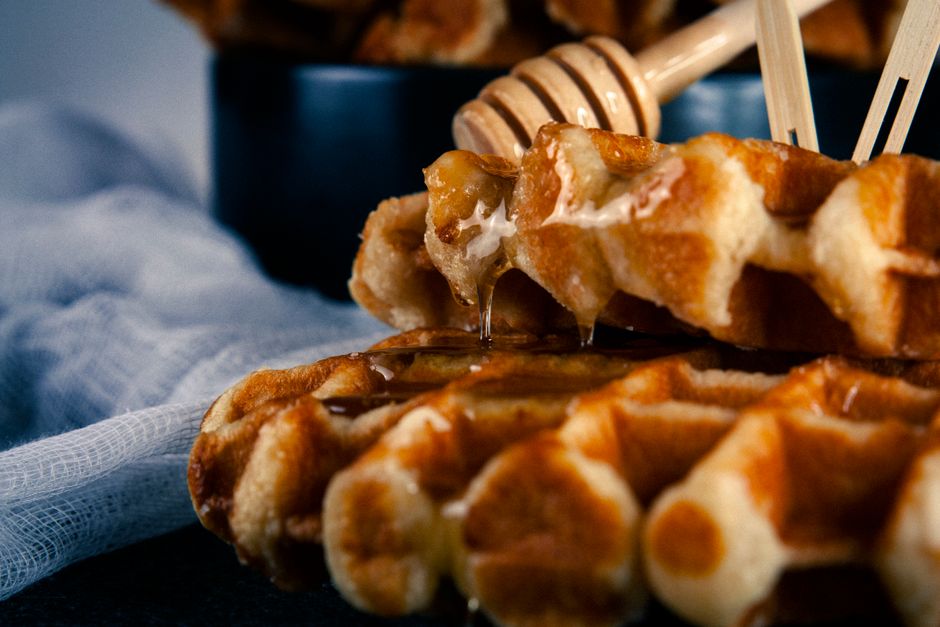 Waffle and maple bar