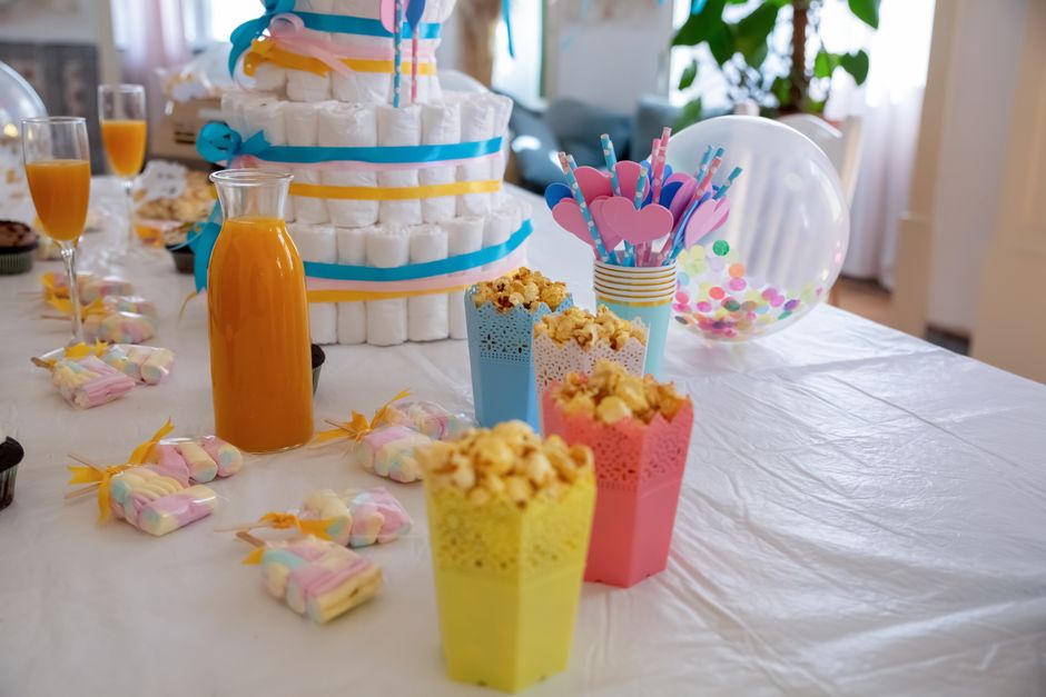 Diaper-Cake Alternative for a late-afternoon gathering — celebrations · Baby Showers
