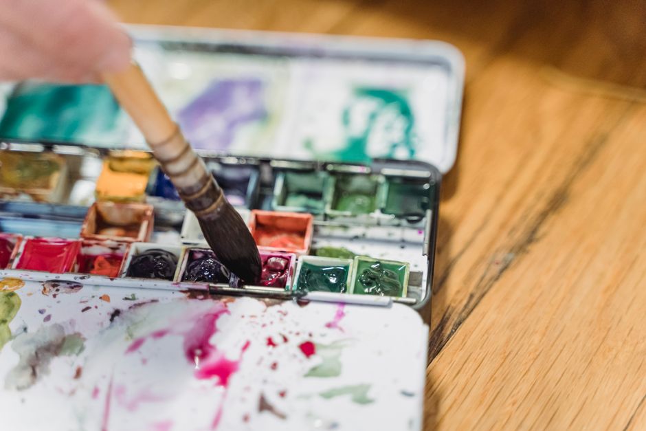 Watercolor Sampler before a busy morning — lifestyle · Hobbies