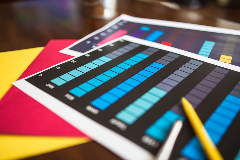 Mood Color Chart with a simple stencil — diy-creativity · Journaling