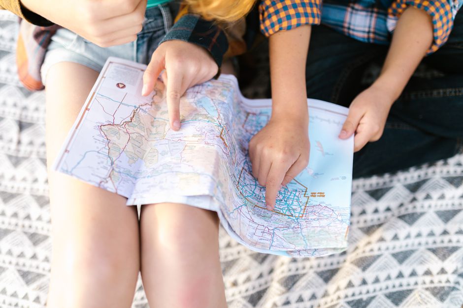 Memory Map with a hand-lettered element — diy-creativity · Creative Projects