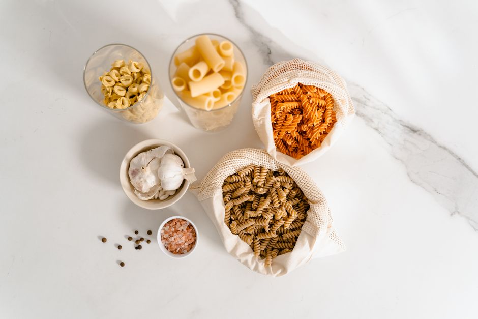 Pasta Night Spread with a seasonal centerpiece — food · Food & Hosting