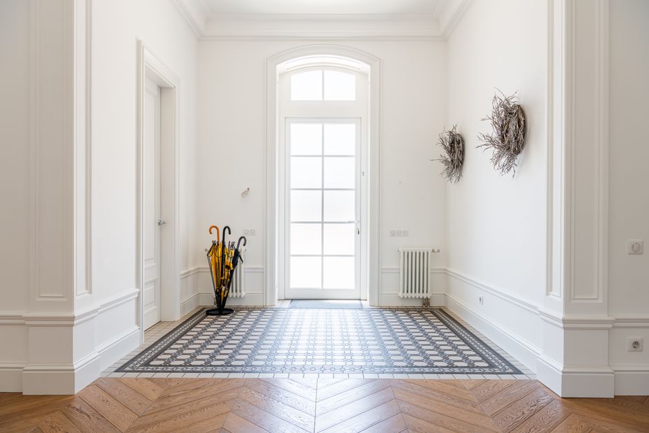 Compact Foyer with a clever vertical solution — home · Interior Design