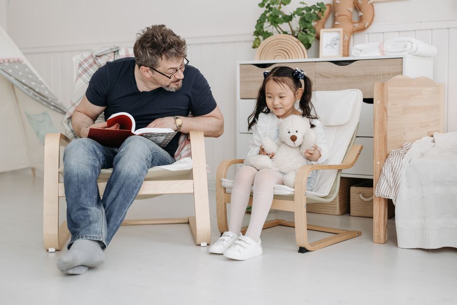 Reading Chair around a statement mirror — home · Bedrooms