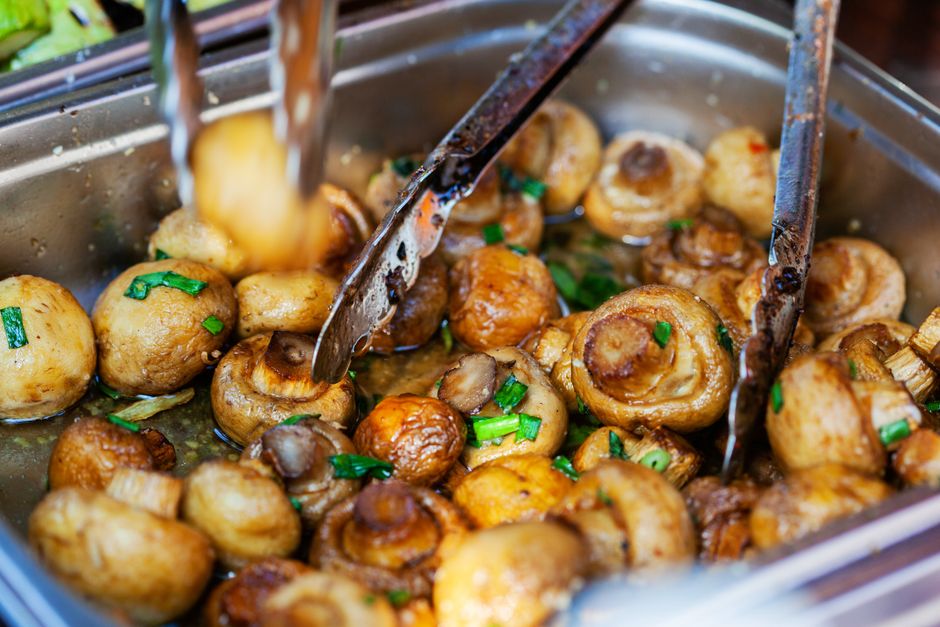 Stuffed Mushroom Caps for a cocktail-style spread — food · Party Food