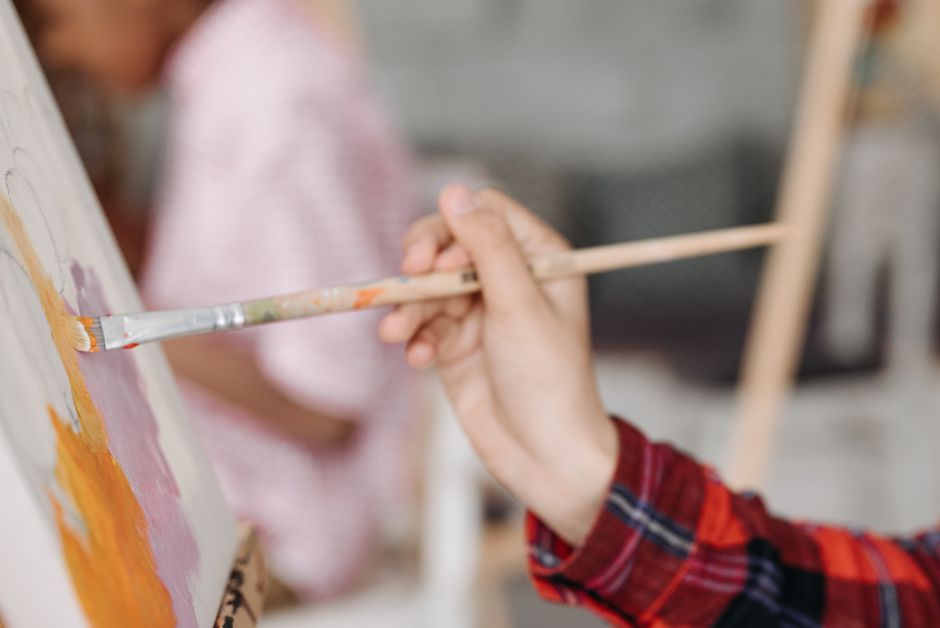 Paint-And-Sip Night with a homemade scorecard — entertainment · Date Nights
