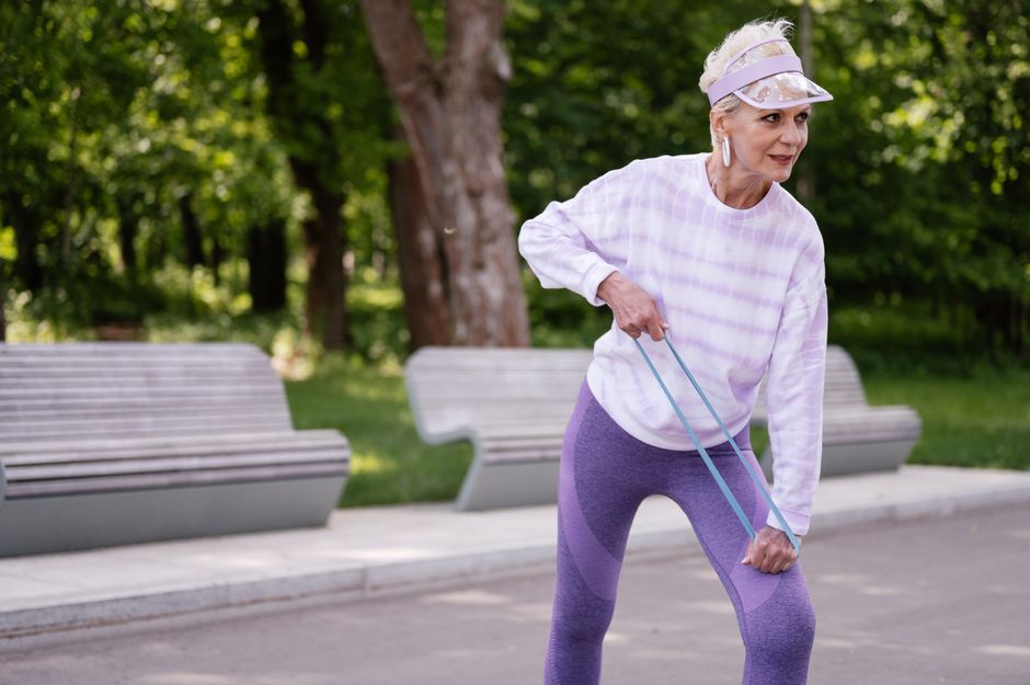 Resistance-Band Routine with a calming tea ritual — wellness · Fitness