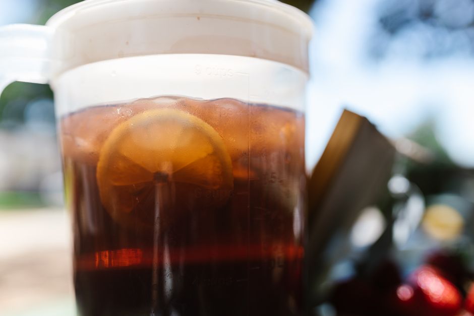Hibiscus Iced Tea for a party beverage station — food · Drinks