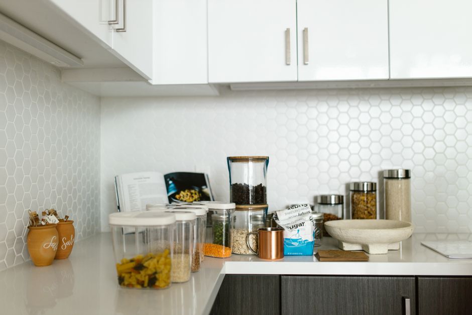 Pantry Bins with a soft curved silhouette — home · Organization